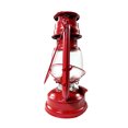 thumbnail image 2 of Vintage Hanging Hurricane Camping Kerosene Oil Lantern Red, 2 of 7