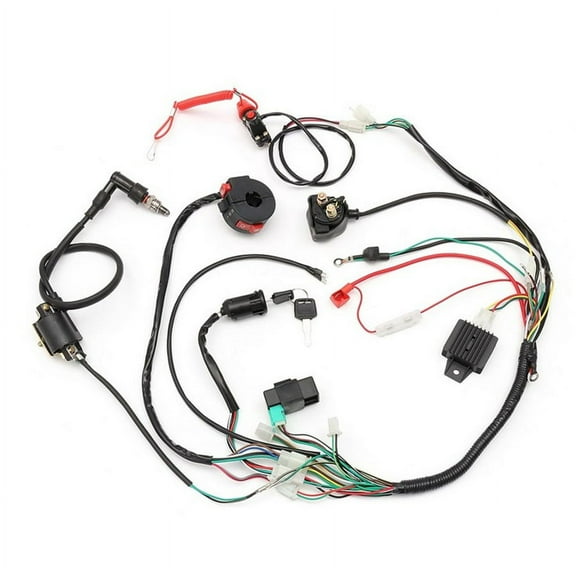 Zyutaosan Wiring Harness Loom Solenoid Coil Rectifier Cdi 50Cc 70Cc 110Cc 125Cc Atv Quad Bike Go Kart