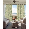 thumbnail image 2 of Summer Nautical Blackout Curtains for Bedroom Living Room, Ocean Cartoon Starfish Coastal Bubbles Green 72 In Long Thermal Insulated Room Darkening Drapes Grommet Window Treatments, 52 x 72 In, 2 of 9