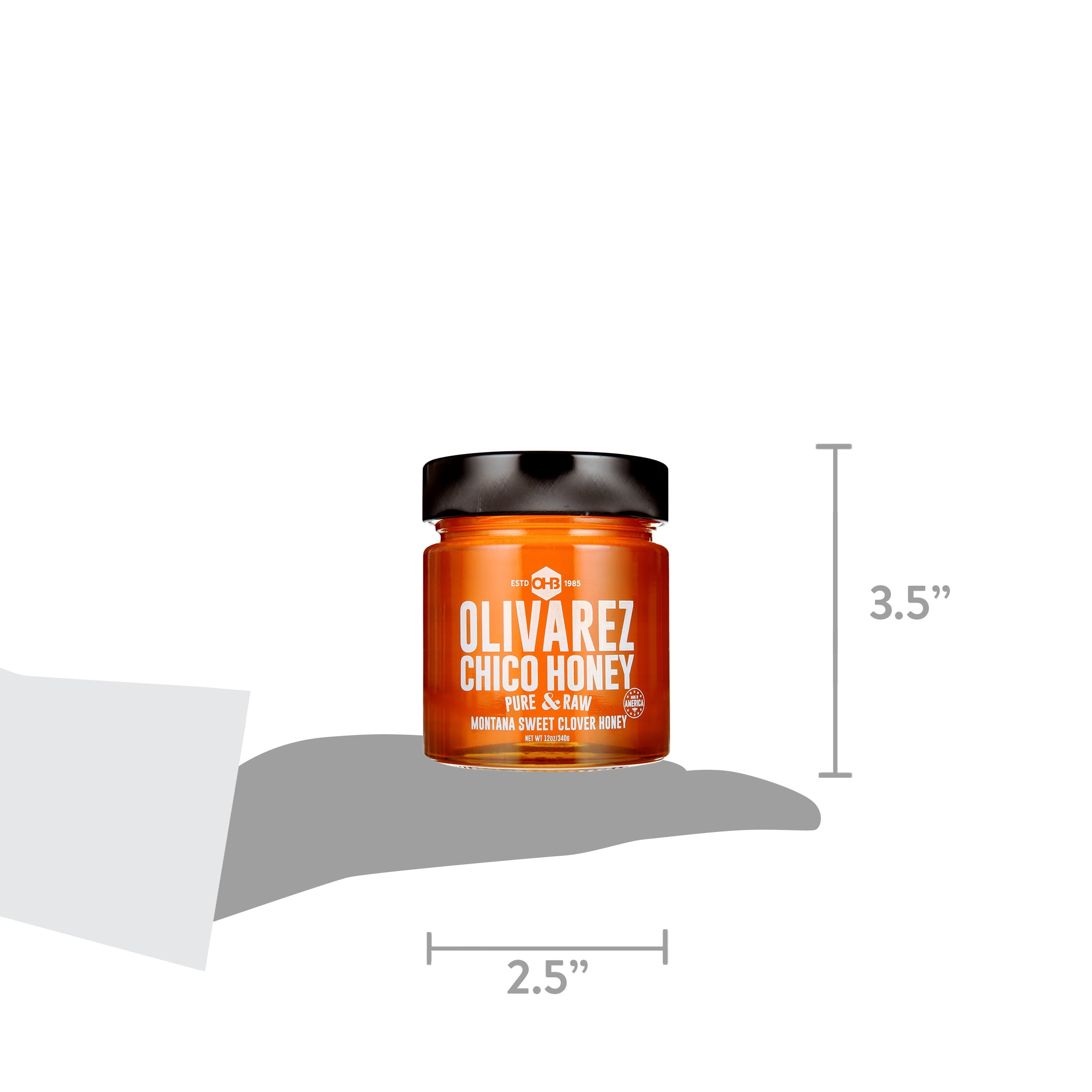 Olivarez Honey Company Montana Clover Honey 12oz Jar - Allergens