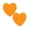 Orange, variant on Heart Shape Sticky Notes, 8 Color Self-Stick Note Pads, 2.76 Inch Cute Heart Shaped Blank Book Tabs, Index Stickers for Home Office Remark Planner, Party Decor Valentine