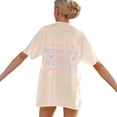 thumbnail image 2 of WILLBEST Chemise en Denim pour Femmes T-Shirt Décontracté Imprimé Col Rond Manches Courtes Ample 860, 2 of 7