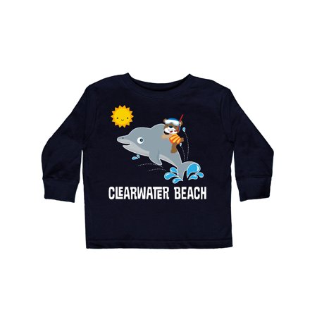 

Inktastic Clearwater Beach Florida Vacation Gift Toddler Boy or Toddler Girl Long Sleeve T-Shirt