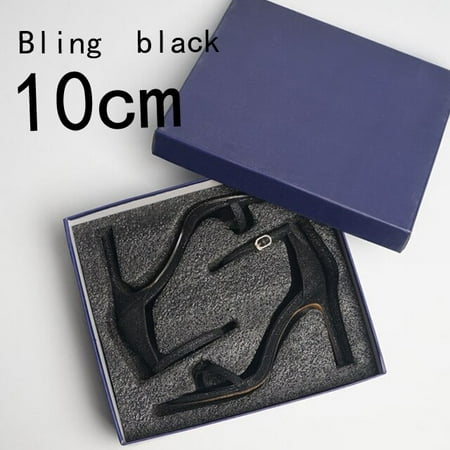 

Sexy Word Buckle Sandals Women Summer New Fairy Style Small Wild High Heels Fine Heel Fashion Shoes Women Sandals AB332