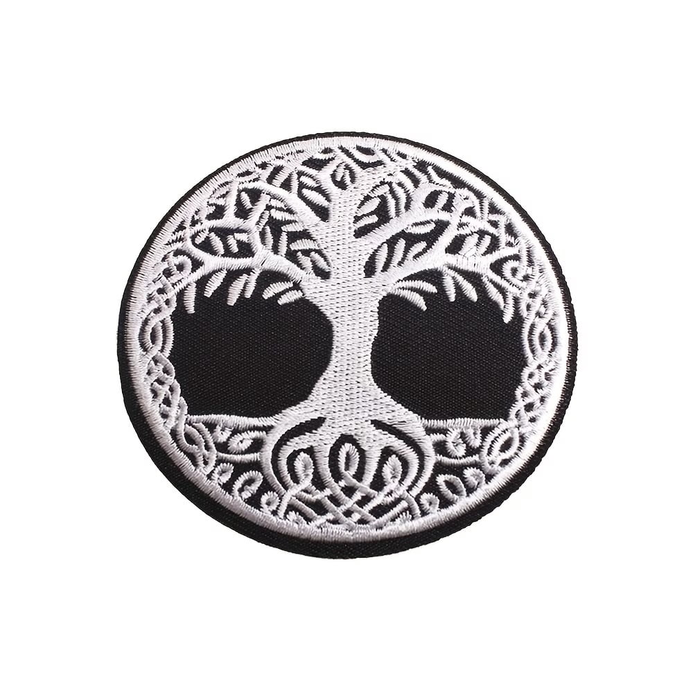 Tree of Life Patch - Embroidered Iron/Sew On Emblem for Clothing and Accessories - Perfect for Jackets, Bags, and More