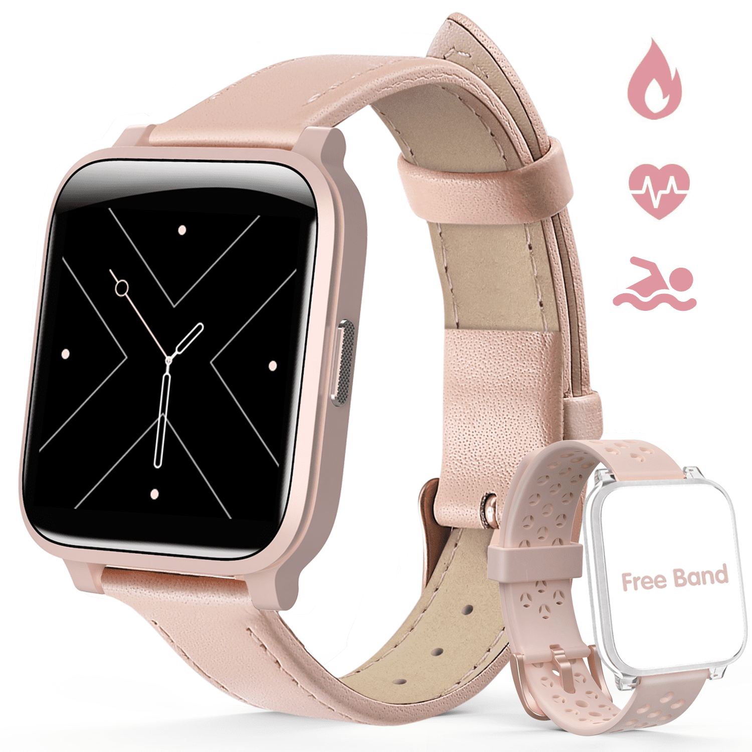 android smart watch rose gold