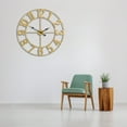 thumbnail image 6 of Sorbus Large Wall Clock for Living Room Decor - Wall Clock for Kitchen - 32 inch Big Wall Clock Decorative - Battery Operated Analog Large Clock for Bedroom, Home, Kitchen, Office, Wall Decor (Gold), 6 of 7