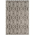 thumbnail image 3 of SAFAVIEH Memphis Talia Geometric Floral Shag Area Rug, Grey/Cream, 5'1" x 7'6", 3 of 7