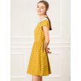 thumbnail image 4 of INSPIRE CHIC Women's Doll Collar Above Knee Hidden Zipper Back Dress, 4 of 4