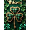 thumbnail image 4 of LUUFILx Welcome Clover Banner Door Decoration Backdrop for St Patrick's Day Party Supplies Photography Props Event Decorations Celebration Background, 4 of 8