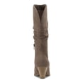 thumbnail image 2 of STYLE & COMPANY Womens Brown Comfort Arlenee Almond Toe Block Heel Zip-Up Slouch Boot 6 M, 2 of 4