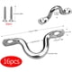 thumbnail image 5 of Greeniant Paquete de 16 Kit de ganchos de acero inoxidable con placa de ojo para colgar, hebilla de aparejo, placas de amarre, accesorios de Hardware Deportes acuáticos Greeniant OD021876-00, 5 of 6