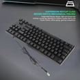 thumbnail image 4 of USB Wired Keyboard, Foldable Foot Support Plug and Play 87 Keys Mechanical Keyboard  for Computer, 4 of 7