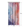 thumbnail image 5 of Blue Red Purple Marble Pattern Shower Curtain 36"x72" ,Bathroom Decorative Shower Curtains Set with 12 Hooks,Modern Waterproof Washable Shower Curtain, 5 of 6