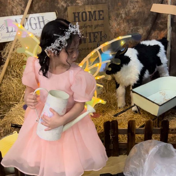 Juguete De Alas De Ángel Spark Fairy Wings Electronic Angel Butterfly Wings para niños niñas (con luz)