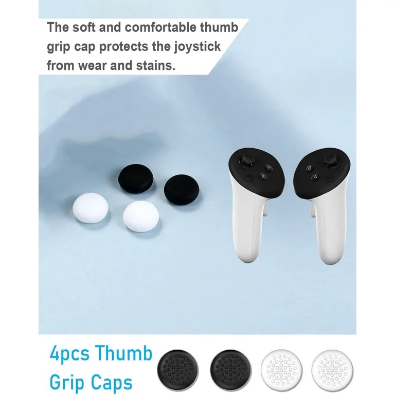 BONAEVER 4 Pack Joystick Replacement Kit for Meta Quest 3