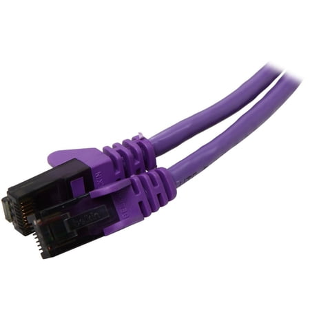 UPC: 0722868611784 | Belkin A3L980-14-PUR-S 14 ft. Cat 6 Purple RJ45M/RJ45M Snagless Patch Cable