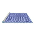 thumbnail image 2 of Ahgly Company Machine Washable Indoor Rectangle Solid Blue Modern Area Rugs, 2' x 3', 2 of 4