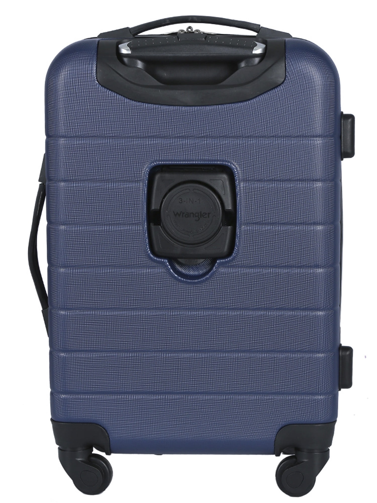 wrangler hardside spinner luggage set with usb port