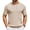 02-light Khaki, variant on Men' T-Shirts Short Sleeve Knit Sweater Shirt Casual Crewneck Ribbed Pullover Tees Basic Tops