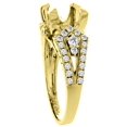 thumbnail image 3 of 14K Yellow Gold Natural Amethyst Ring Round 7 mm Diamond Accents, size 8, 3 of 3