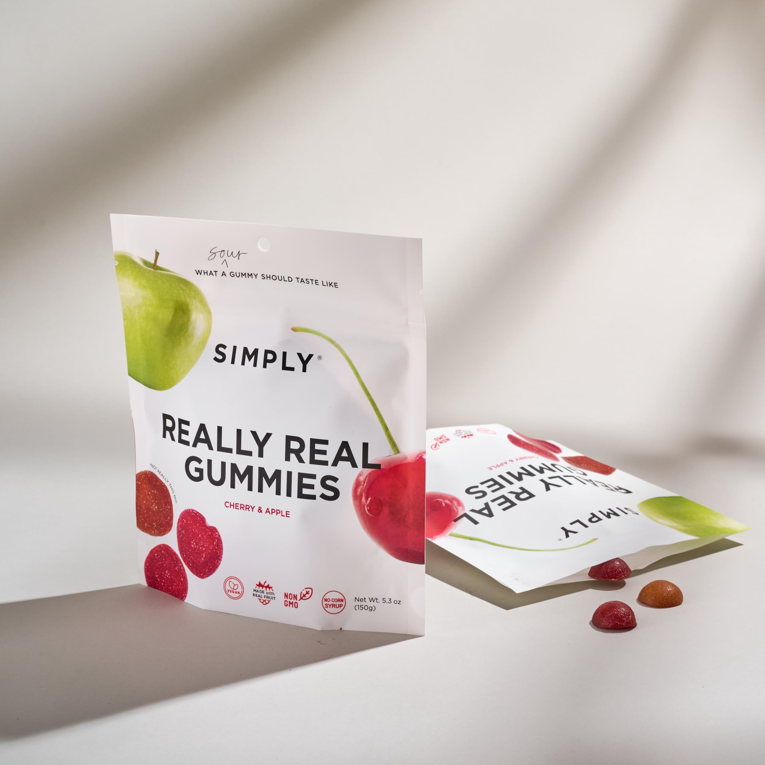 Simply Bites Fruit Sour Apple Cherry 5.3 oz (Pack Of 6)