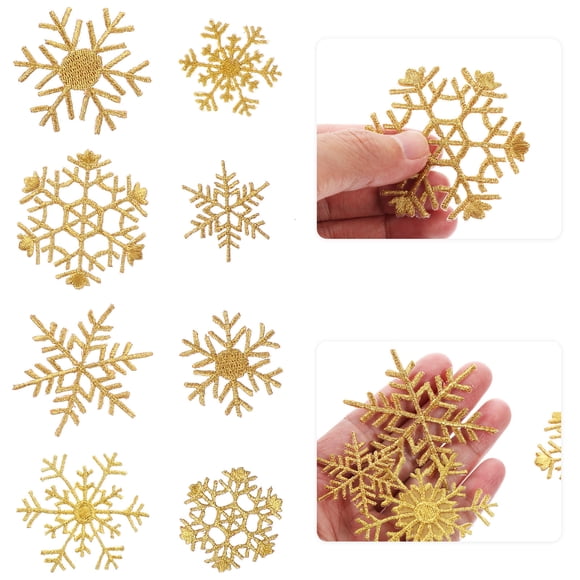 Hytrove 8Ud Parche De Tela Dorado Uso En Ropa Decorativo Y Duradero