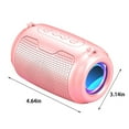 thumbnail image 3 of Oggfader Portable Bluetooth Speaker for Adult Wireless Bluetooth Speaker Subwoofer Big Volume Mobile Phone Mini Audio Home User Outdoor Carry Portable Girls Bocinas De Bluetooth Pink, 3 of 8
