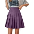 thumbnail image 3 of YUEHUA Girls Pleated Mini Skirt, High Waist A-Line Skater Skirt, Casual School Uniform Tennis Skirt for Summer Daily Party Wear, 3 of 5