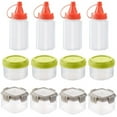 thumbnail image 2 of 12Pcs Portable Spices Bottle Transparent Sauce Seasoning Box Mini Squeeze Bottles Kitchen Bbq Spice Jar With Lid, 2 of 6
