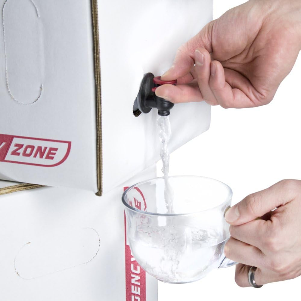 Emergency Zone - Long-Term Water Storage and Treatment Set - BPA-Free Water Bags - 100 Gallon