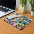 thumbnail image 5 of WIRESTER 9.5x7.88 in Rectangle Mouse Pad with Non-Slip Rubber Base for Computers, Laptop, Office & Home - Retro Rainbow Waves, 5 of 5