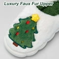 thumbnail image 2 of Gustave Christmas Tree Fluffy Fuzzy Slippers for Women Men Soft Cozy Memory Foam Non-Slip Warm Cute Cartoon House Shoes Slippers Slides for Bedroom Indoor Outdoor, 2 of 8