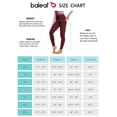 thumbnail image 6 of BALEAF Women's Fleece Lined Leggings with Pockets 25" Petite Thermal Winter Warm High Waisted Thick 7/8 Yoga Pants Wine Red S, 6 of 7