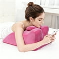 thumbnail image 2 of Ergonomic Spine Support Multi-Functional Bed Pillow - Pink, 2 of 19