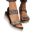 thumbnail image 4 of BRGZLK Top Sandals for Women Summer Vintage Casual Fish Mouth Open Toe,Women's Summer Size Wedge Fish Mouth Roman Sandals, 4 of 8