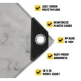 thumbnail image 2 of Core Tarps Extreme Heavy Duty 20 Mil Tarp Cover, Waterproof, UV Resistant, Rip and Tear Proof, Poly Tarpaulin with Reinforced Edges for Roof, Camping, Patio, Pool , Boat (Marble/White 10′ X 12′), 2 of 7
