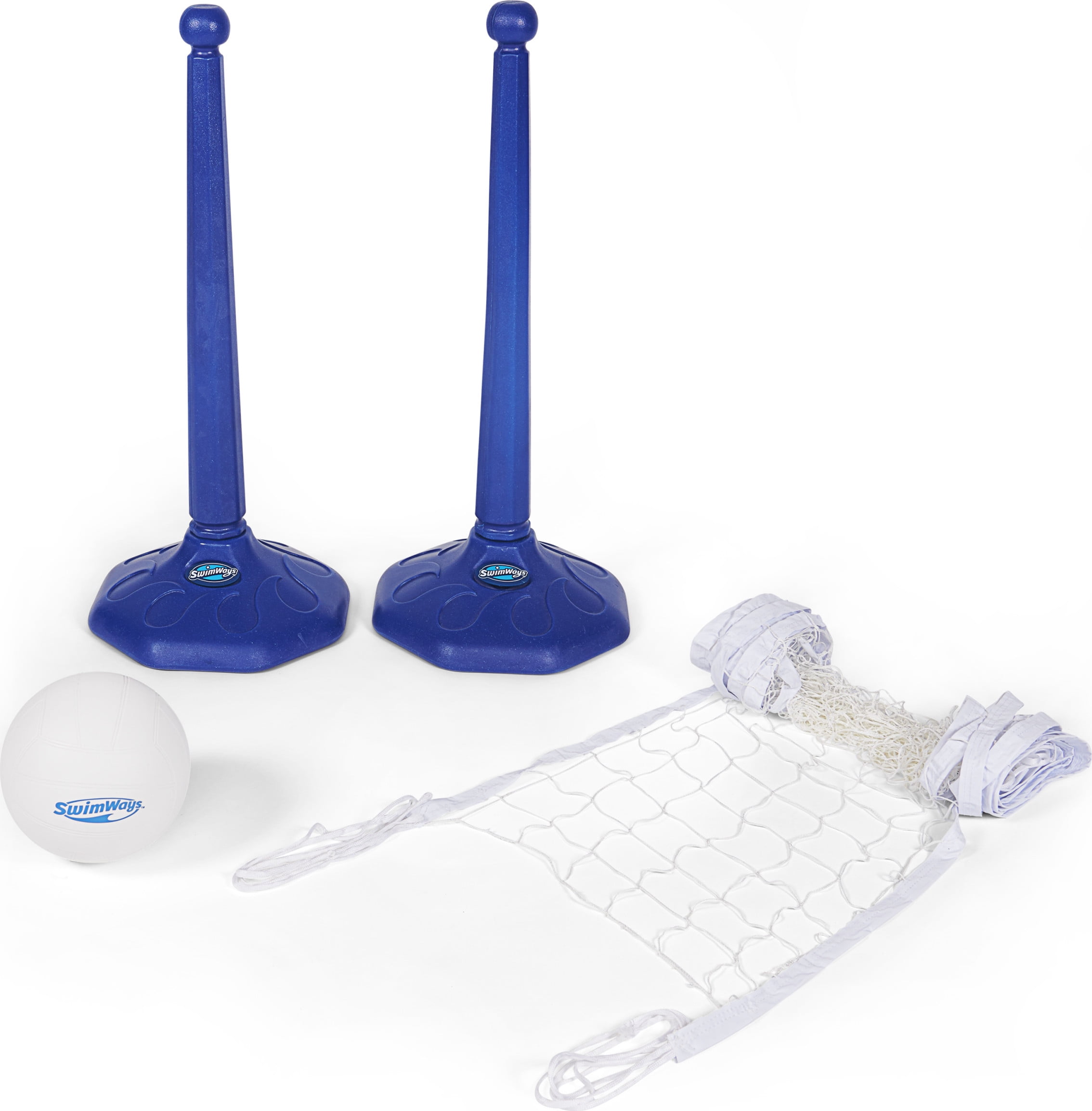SwimWays Poolside Volleyball Set for Inground Swimming Pools