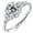 White, variant on 2ct Moissanite Engagement Ring for Women Oval Cut 925 Sterling Silver Plated White Gold Promise Ring April Birthstone Valentine's Day Mother's Day Anniversary Christmas Gift for Her Size 12