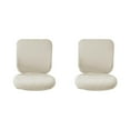 thumbnail image 1 of Guardoinrt Soft and Breathable Swivel Chair Cover Seating Experience White Backrest + Cushion Cover 2Set, 1 of 6