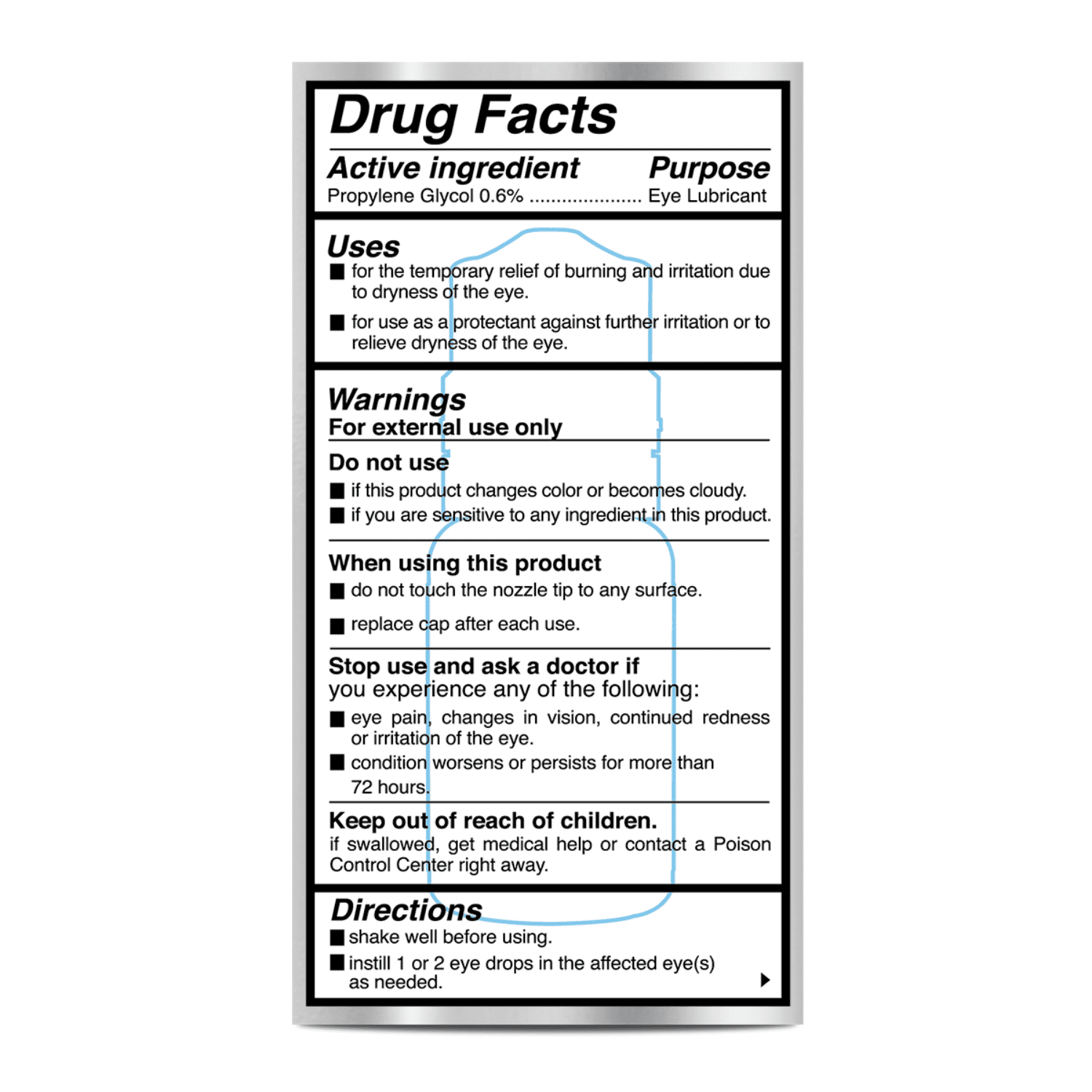 Splash Pure PF Preservative-Free Lubricating Eye Drops for Dry Eyes, Advanced Hydration with Hyaluronate, Smooth, Comfortable Feel, Multi-Dose Bottle, 0.34 Fl Oz