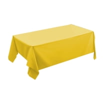 Yooshoverk Heavy Duty Solid Tablecloth Disposable 54x108 Inch Waterproof PE Plastic Party Supplies