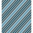 thumbnail image 3 of Striped Duvet Cover Set, Navy Retro Style Diagonal Stripes Pattern Modern Art Design Image Print, Decorative 3 Piece Bedding Set with 2 Pillow Shams, Queen Size, White Grey Navy, by Ambesonne, 3 of 3