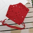 thumbnail image 6 of Rodiuiu Knitted Triangle Scarf with Adjustable Strap, Hollow Crochet Design Headscarf, Multi-Purpose Headband Turban Hair Accessory for Travel And Daily Wear, 6 of 8