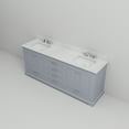 thumbnail image 6 of Dukes 80 in. W x 22 in. D Dark Grey Double Bath Vanity, Carrara Marble Top, and Faucet Set, 6 of 9