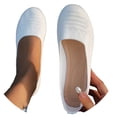 thumbnail image 3 of Women Casual Shoes Knitted Trainers Ballet Shoes Flat Footwear Non Slip Breathable Style For Women Everyday Casual Wear ,Us Size:8.5, 3 of 9