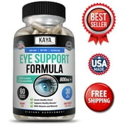 Kaya Naturals Eye Health 60 Capsules, Lutein and Zeaxanthin, Vision Health, Eye Strain Support - 800mg +
