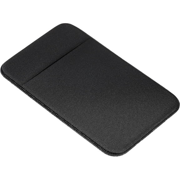 Cellphone Card Holders, 1 Pack Stretchy Adhesive Stick Back Pocket Phone Pouch Sleeve for Credit Card Earphone, Black