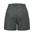 thumbnail image 2 of LoyisViDion Woman Pants Clearance Fashion Sport Yoga Pants Solid Mid Cotton High Waist Active Pockets Solid Shorts Dark Gray 12-14(XL), 2 of 7