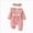 O11-Pink, variant on 0-1 Months Newborn Baby Girls Long Sleeved Bodysuits Outdoor Bodysuit Sleep & Play Bodysuit